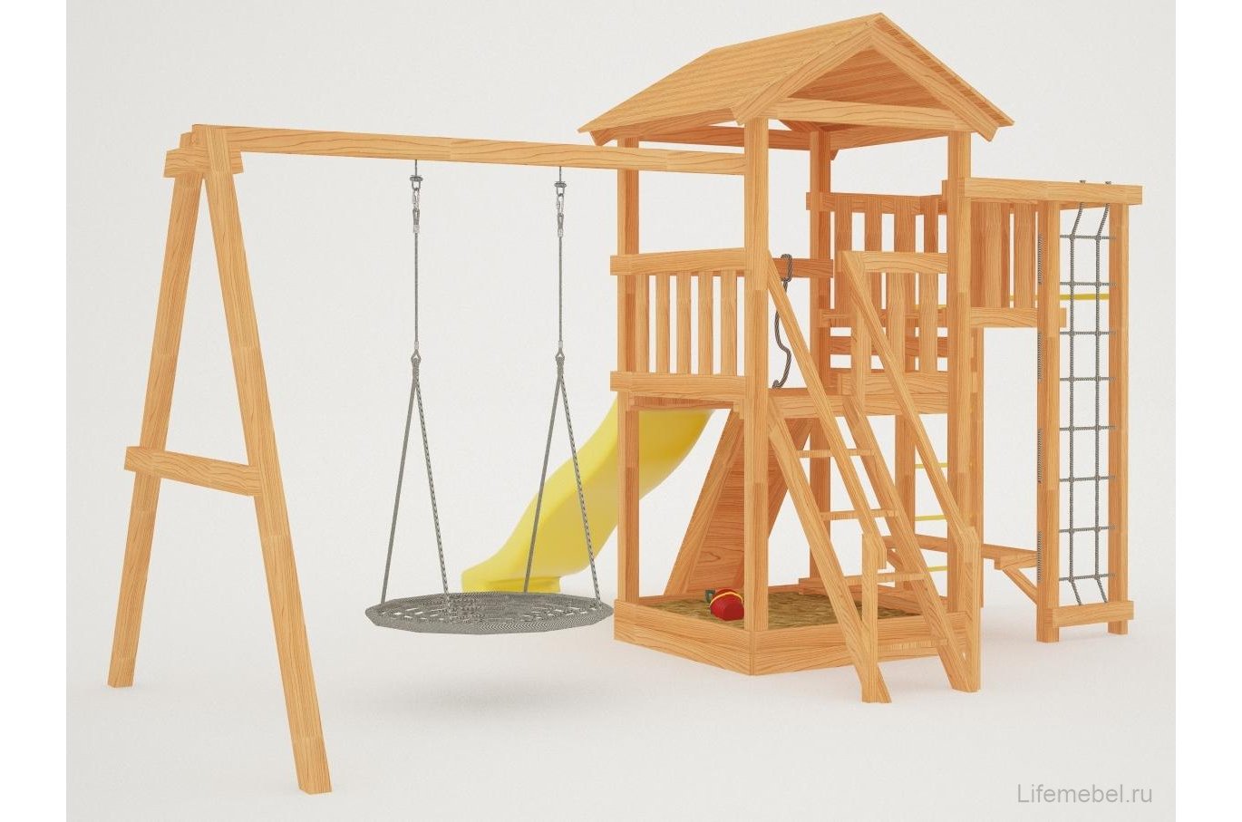 Детская площадка Савушка Мастер 3 с качелями