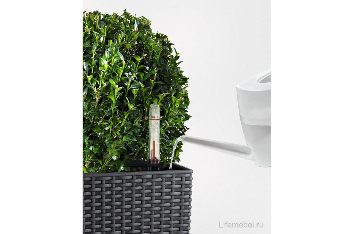 Кашпо Lechuza 15242 CUBICO Cottage 40 Гранит