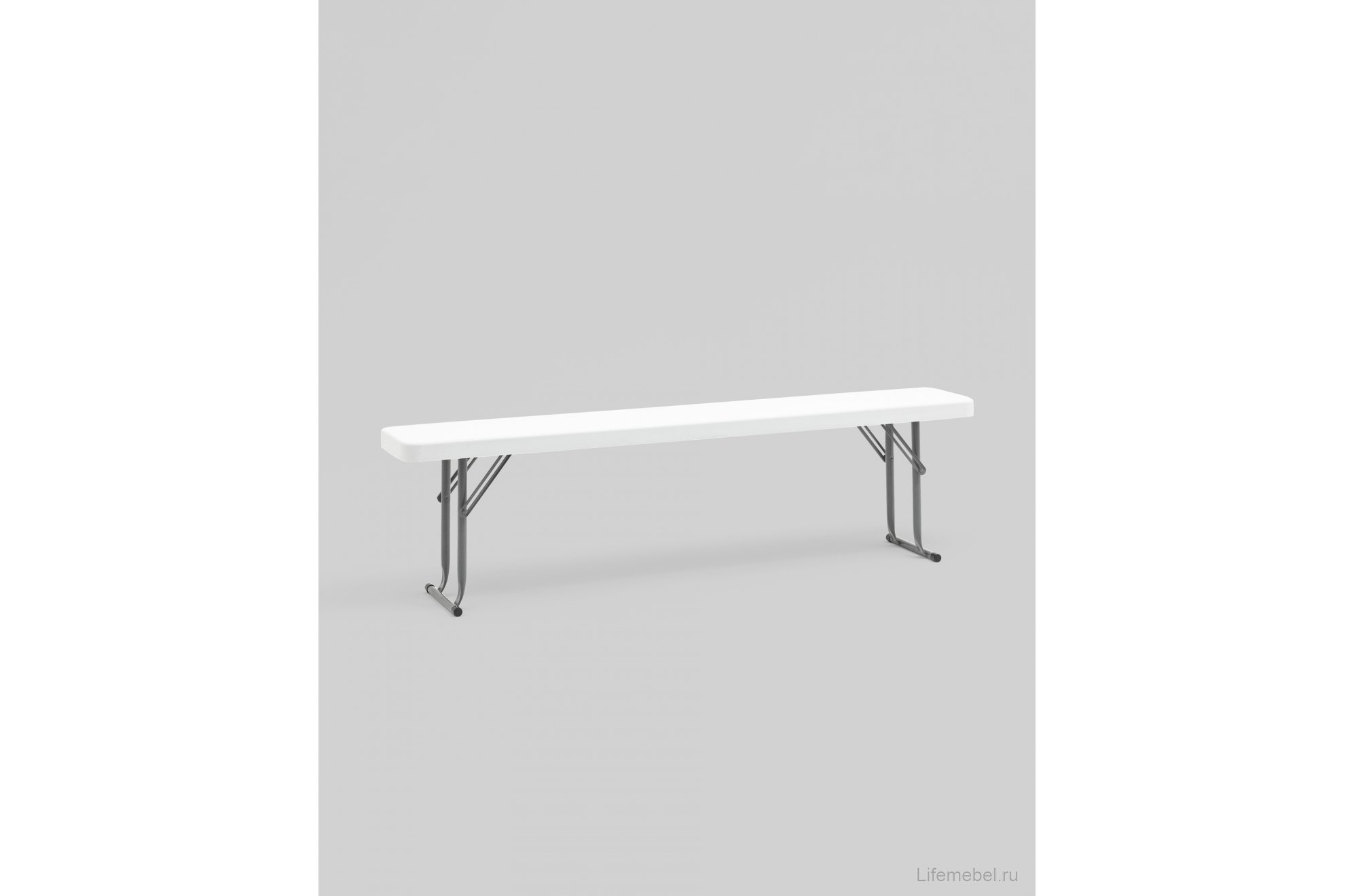 Скамейка Кейт складная 152x25x42 белая
