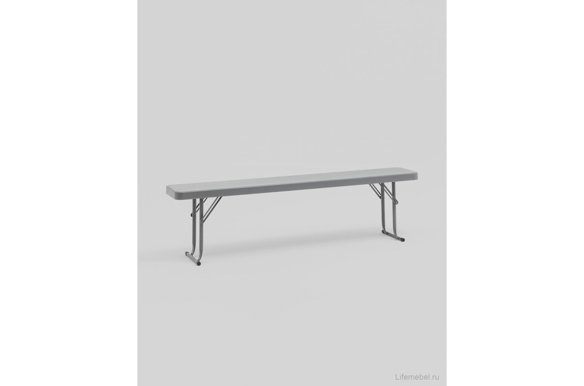 Скамейка Кейт складная 152x25x42 серая