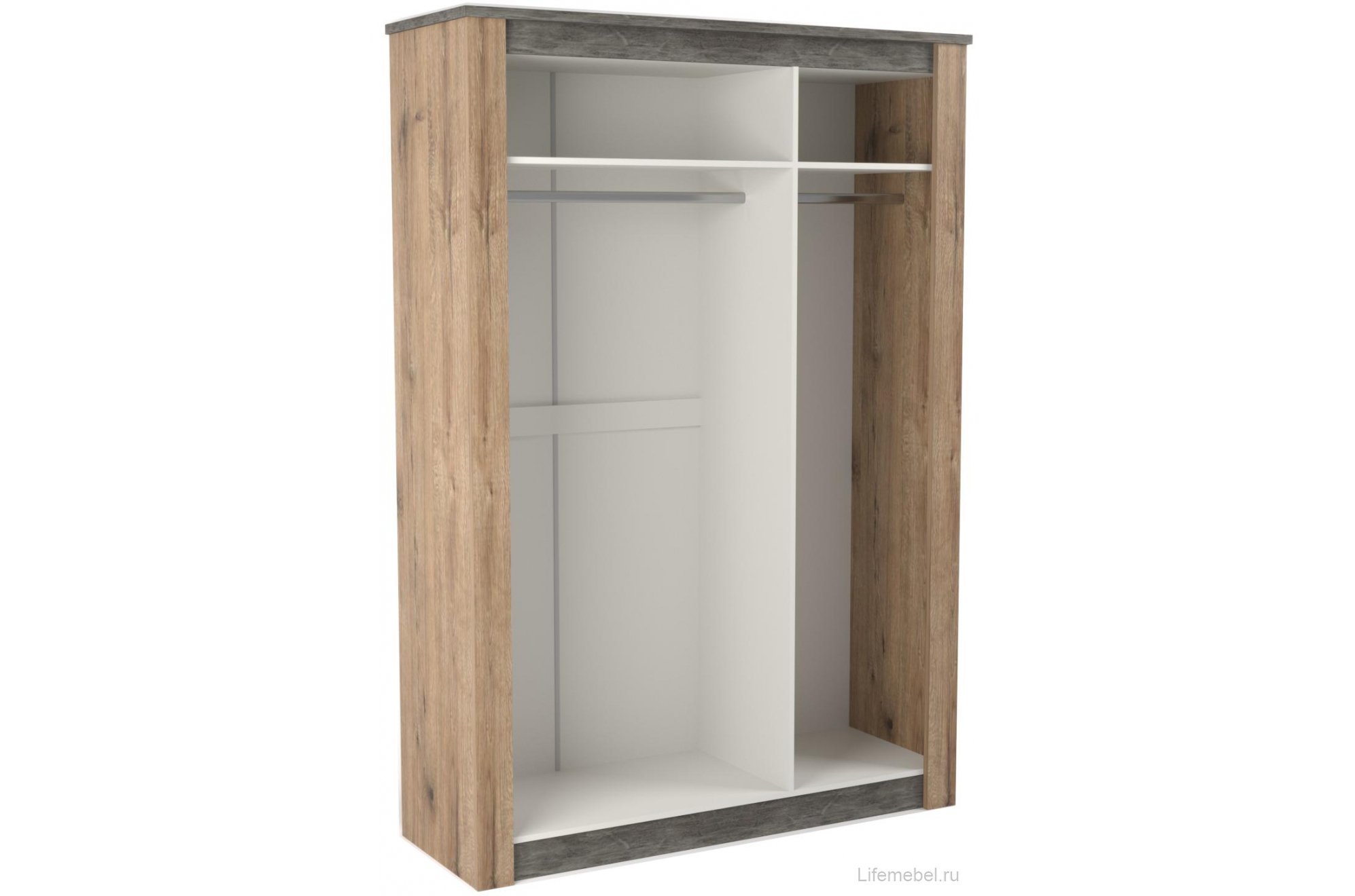 Шкаф Денвер трехдверный дуб веллингтон