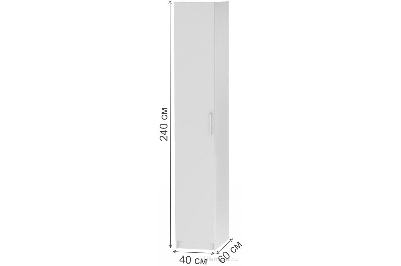 Шкаф Иннэс-7 2300 белый / дуб крафт золотой