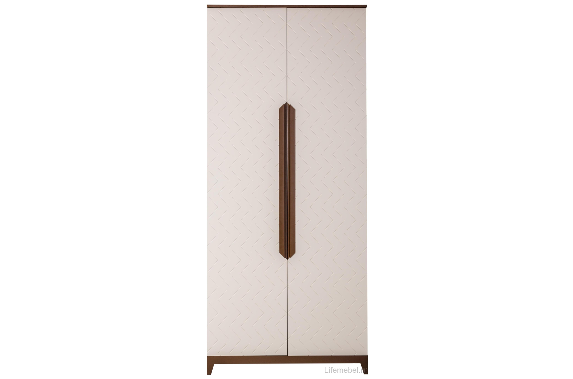 Шкаф Сканди Бежевый двухстворчатый