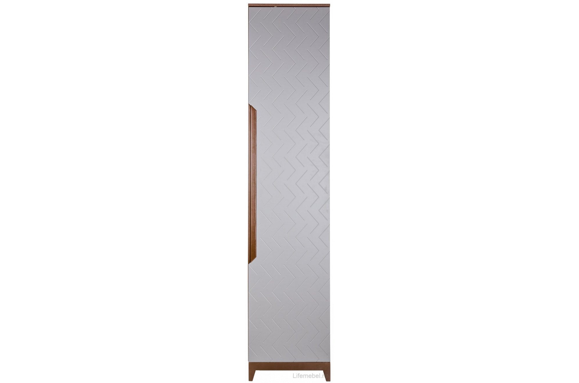 Шкаф Сканди грей / серый матовый / орех табак