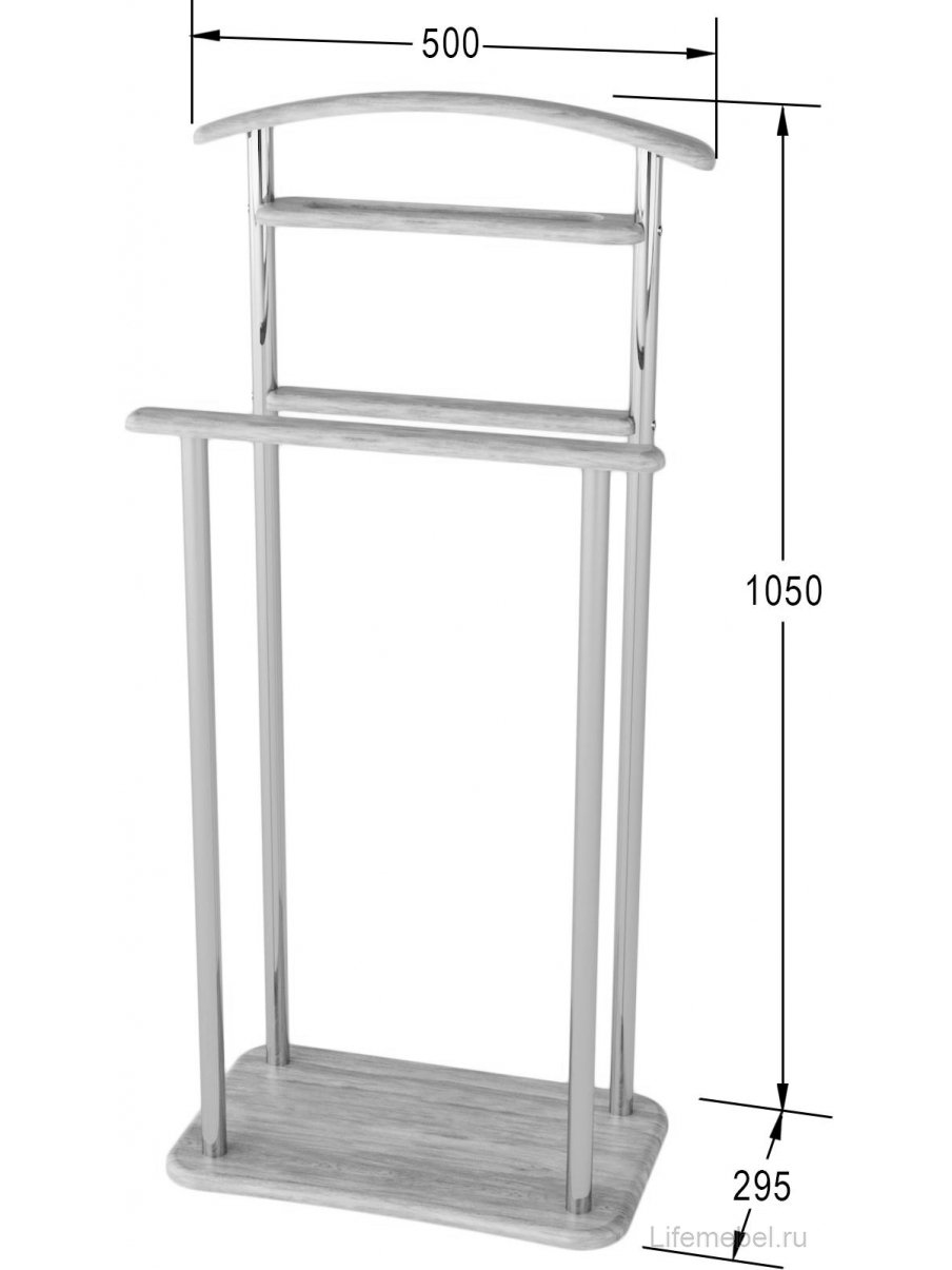 Вешалка Элдридж дуб беленый