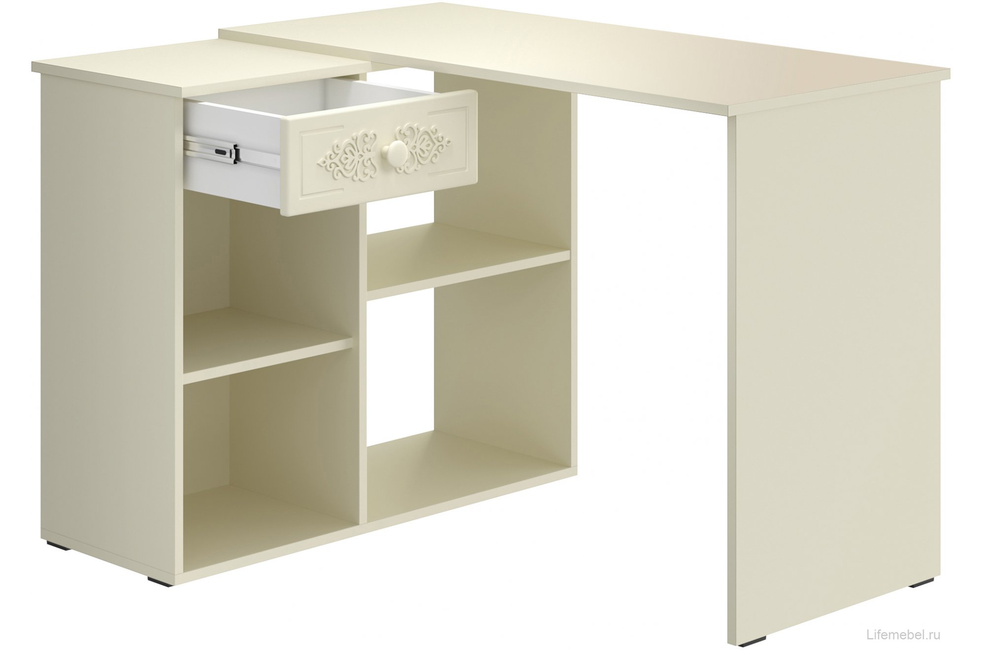 Письменный стол Ассоль плюс АС-67 ваниль