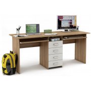 дуб сонома / белый