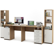 дуб сонома / белый