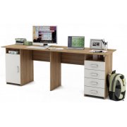 дуб сонома / белый