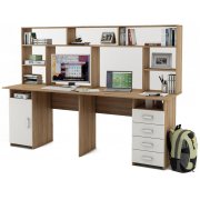 дуб сонома / белый