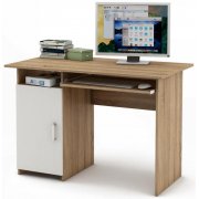 дуб сонома / белый