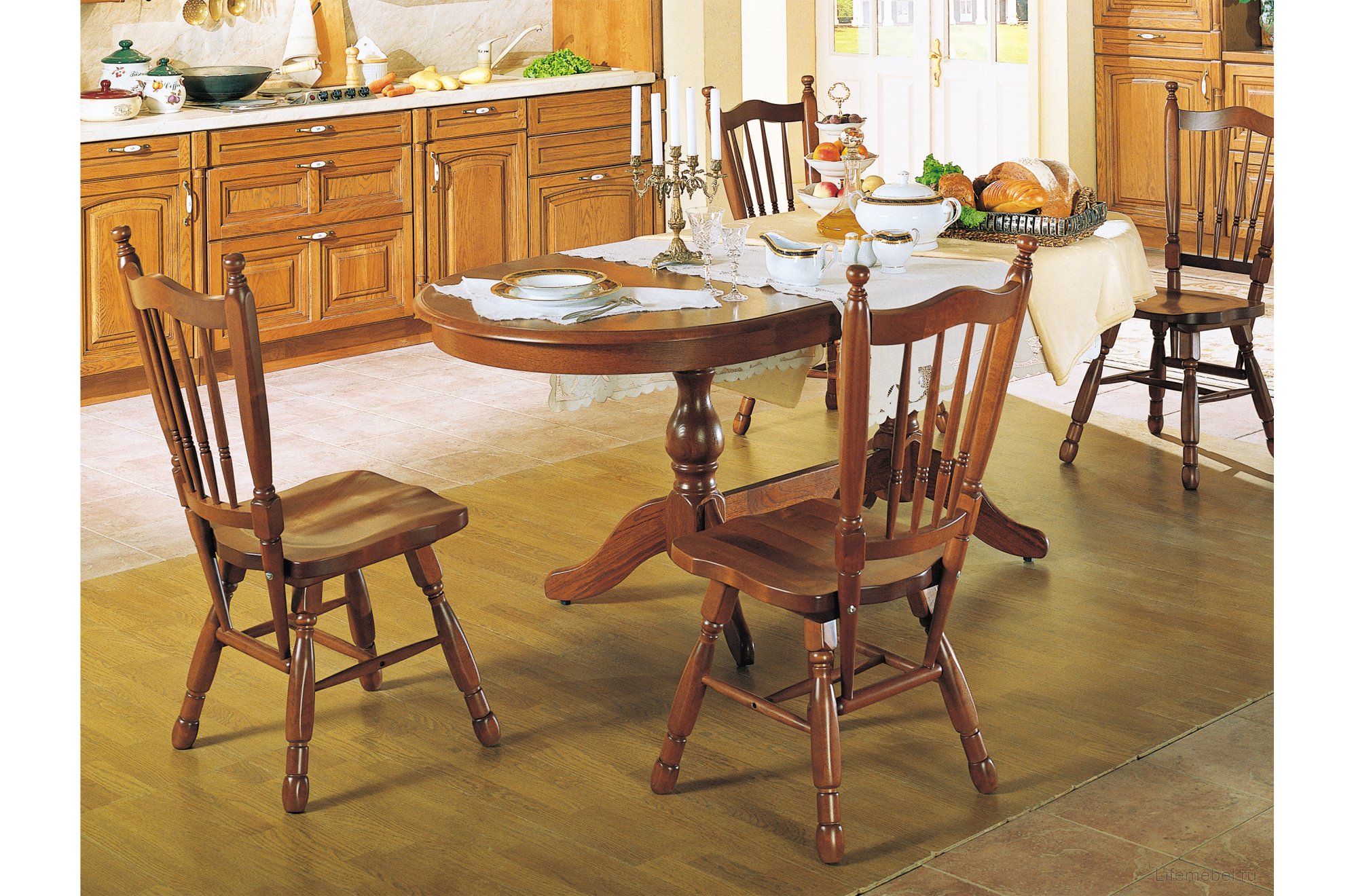 Деревянный стол Гранд-2 орех