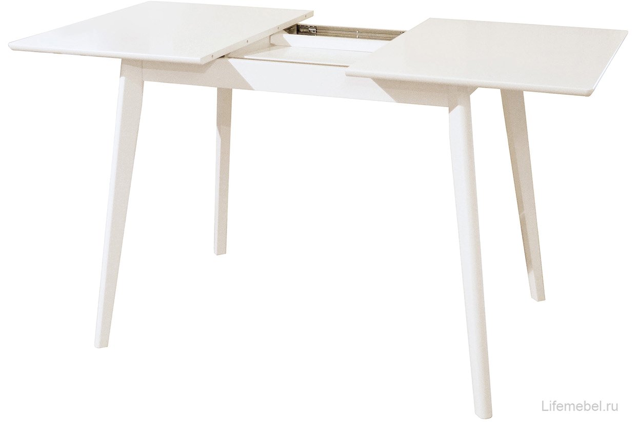 Деревянный стол Скандинавия Мини белая эмаль