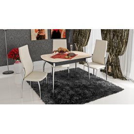 Стол Милан СМ-203.22.01 венге цаво / бежевый