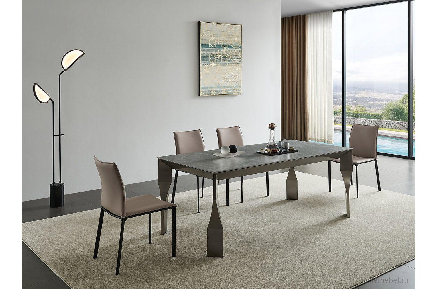 Стол Hockstone камень armani grey