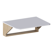 дуб сонома / белый