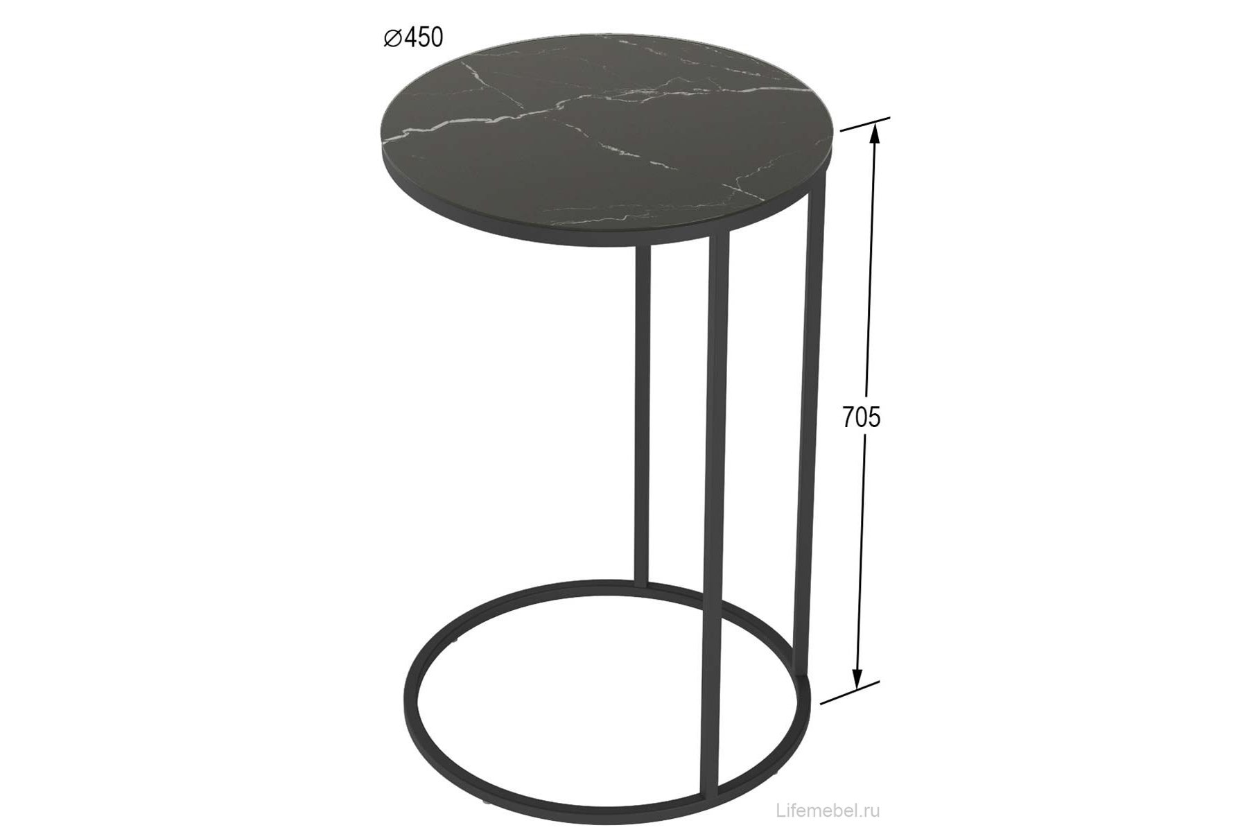 Журнальный столик Остин УФ неро