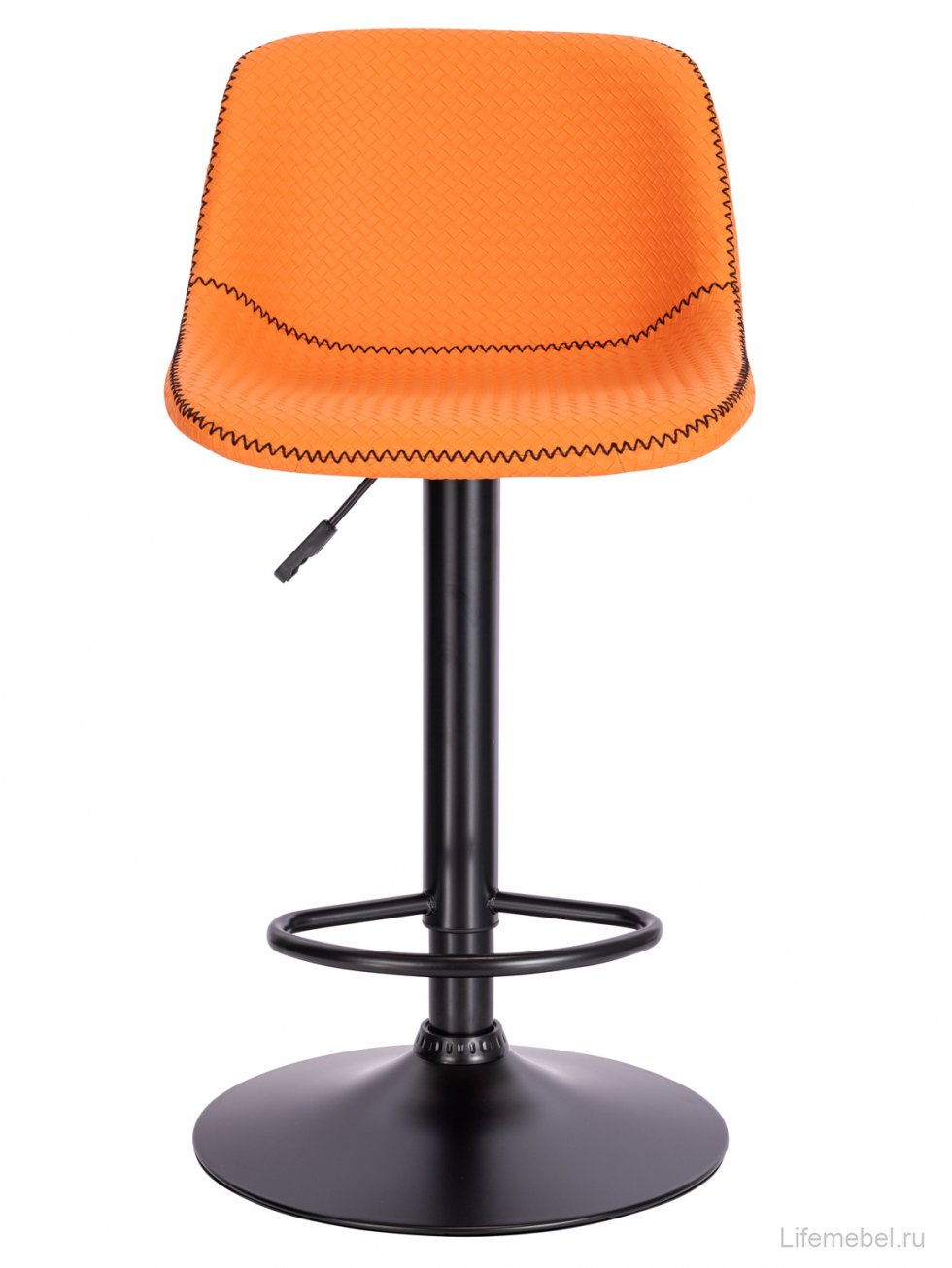 Барный стул Everprof Smile Black экокожа оранжевый