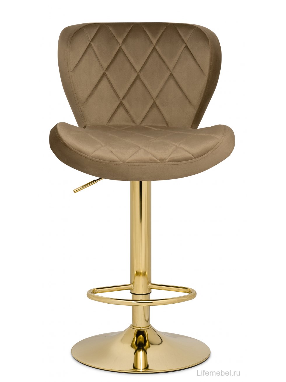 Барный стул Porch dark beige / golden