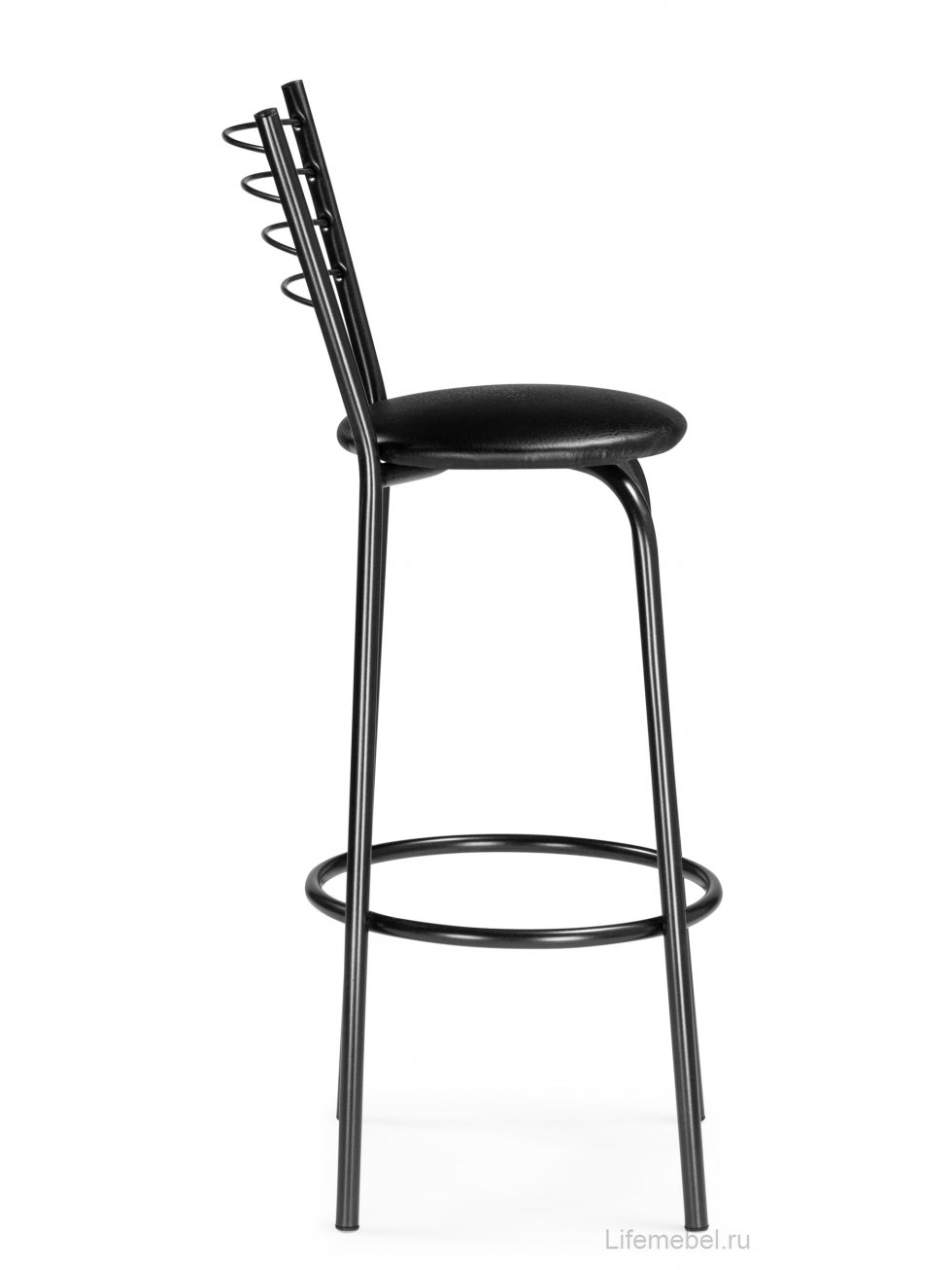 Барный стул Sadov черный / светлый мусс