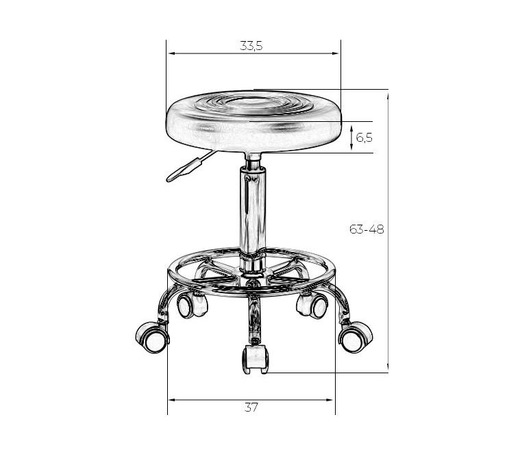 Барный стул Billy Black черный Барный стул Billy Black черный
