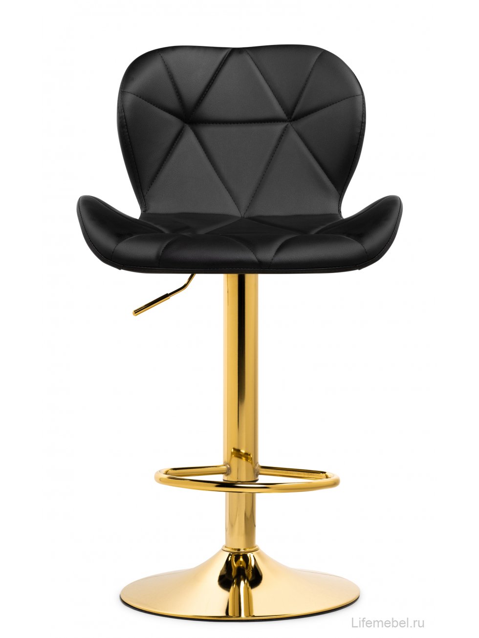 Барный стул Trio black / gold