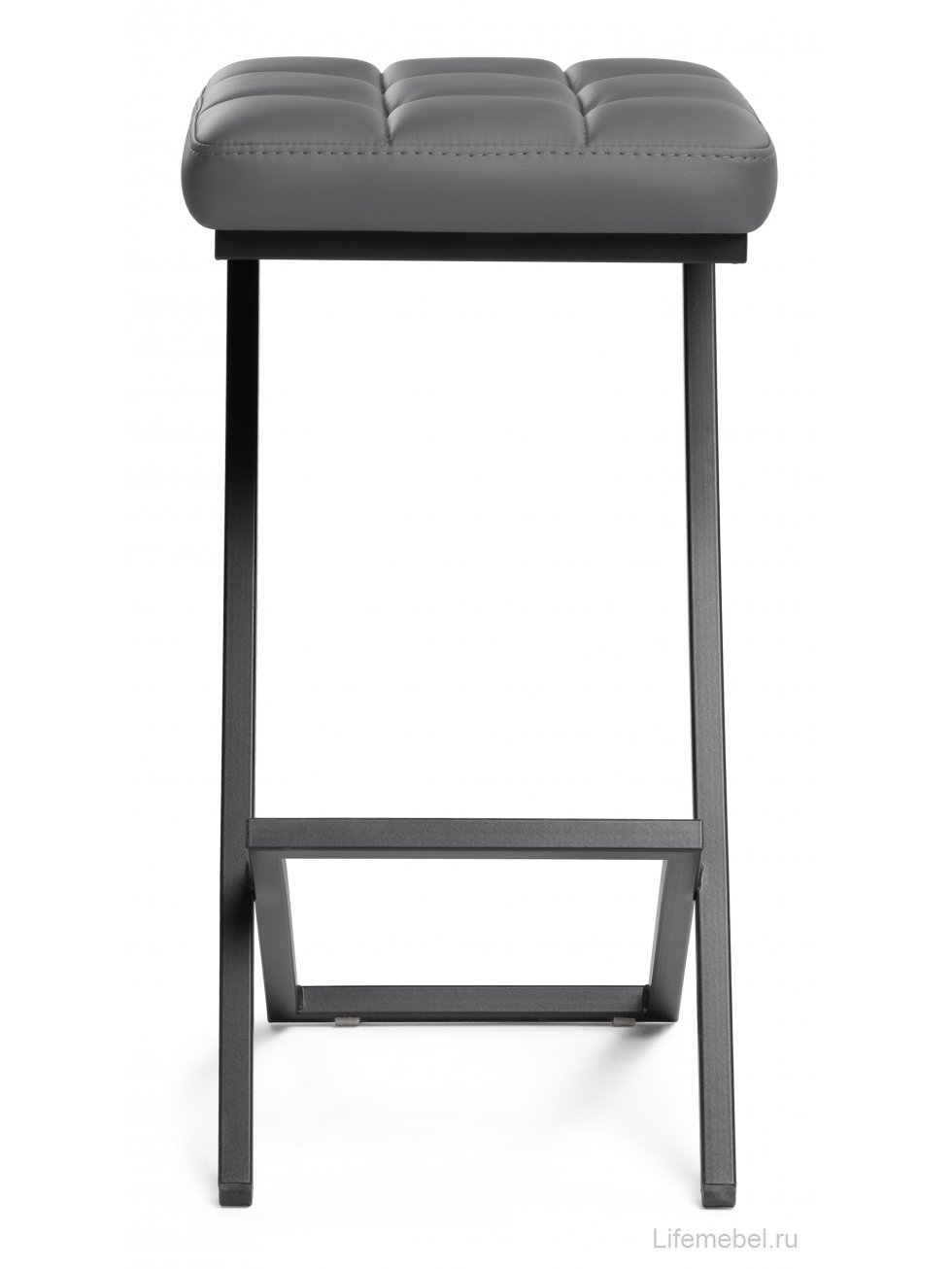 Полубарный стул Амаури темно-серый / черный матовый
