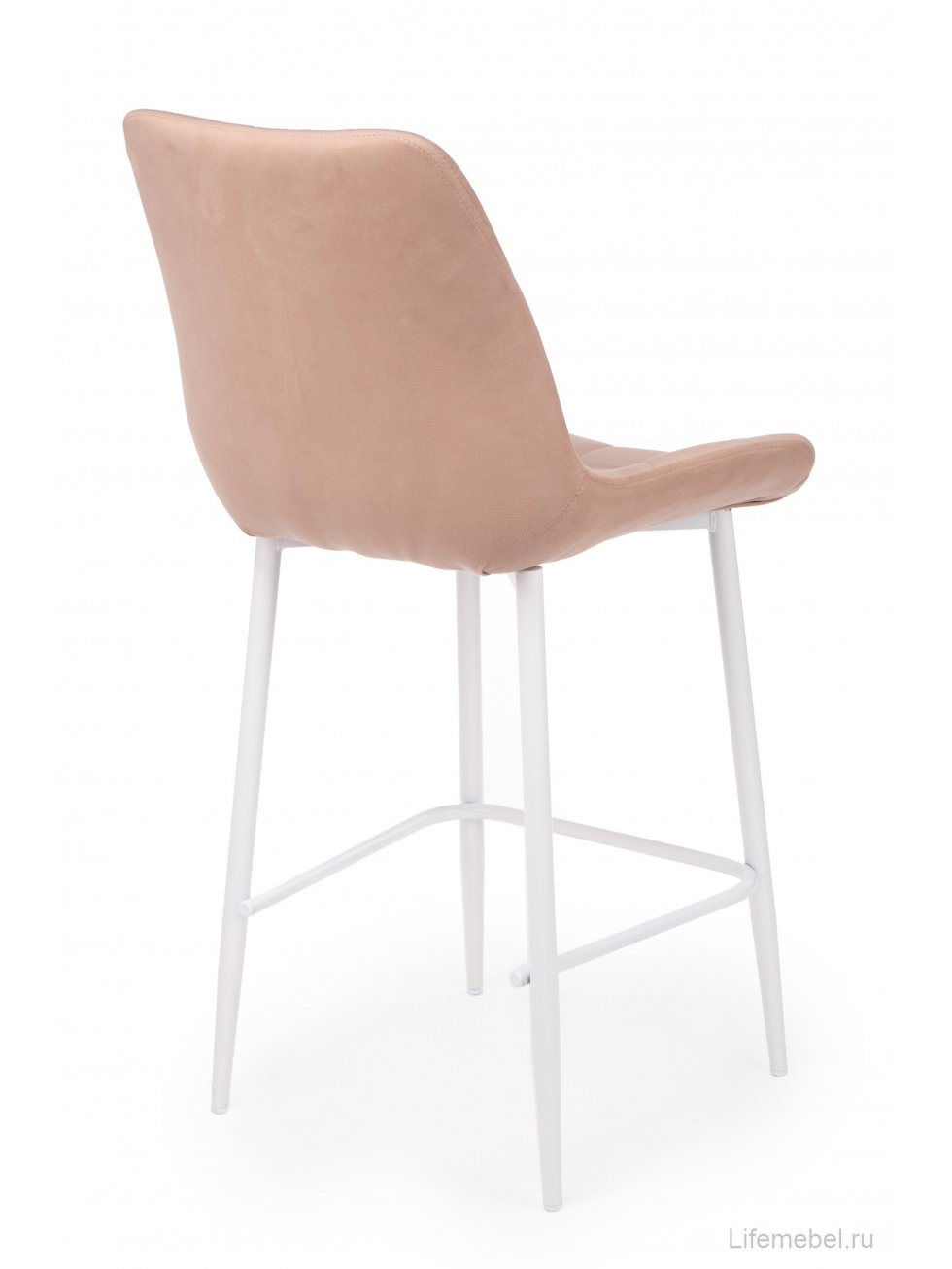 Полубарный стул Челси бежевый (zd 210) / белый