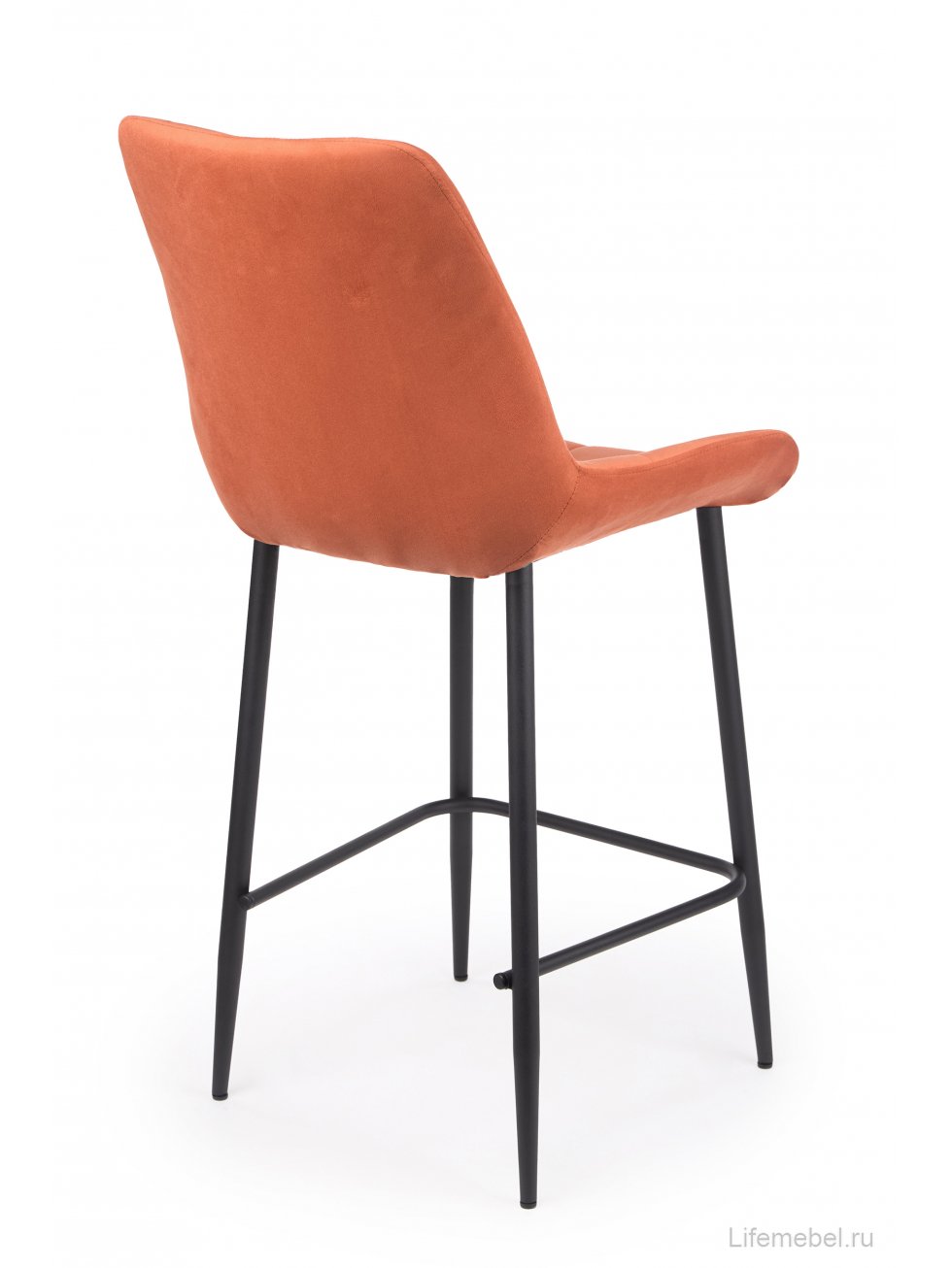 Полубарный стул Челси терракотовый (zd 432) / черный