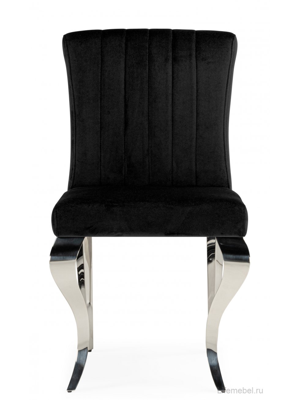 Стул на металлокаркасе Joan черный / хром