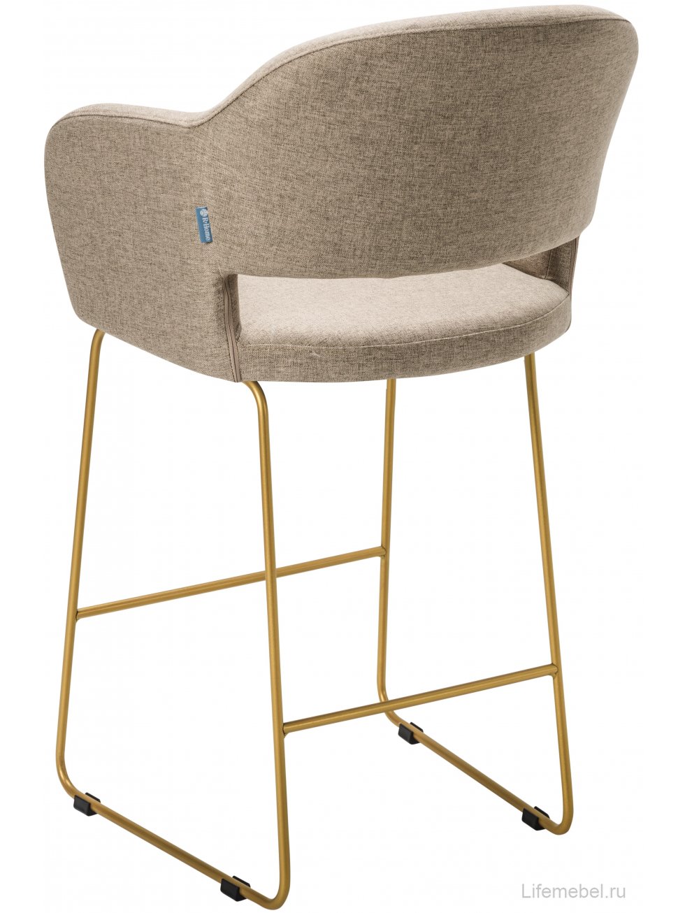 Полубарный стул Oscar Линк браун / золото