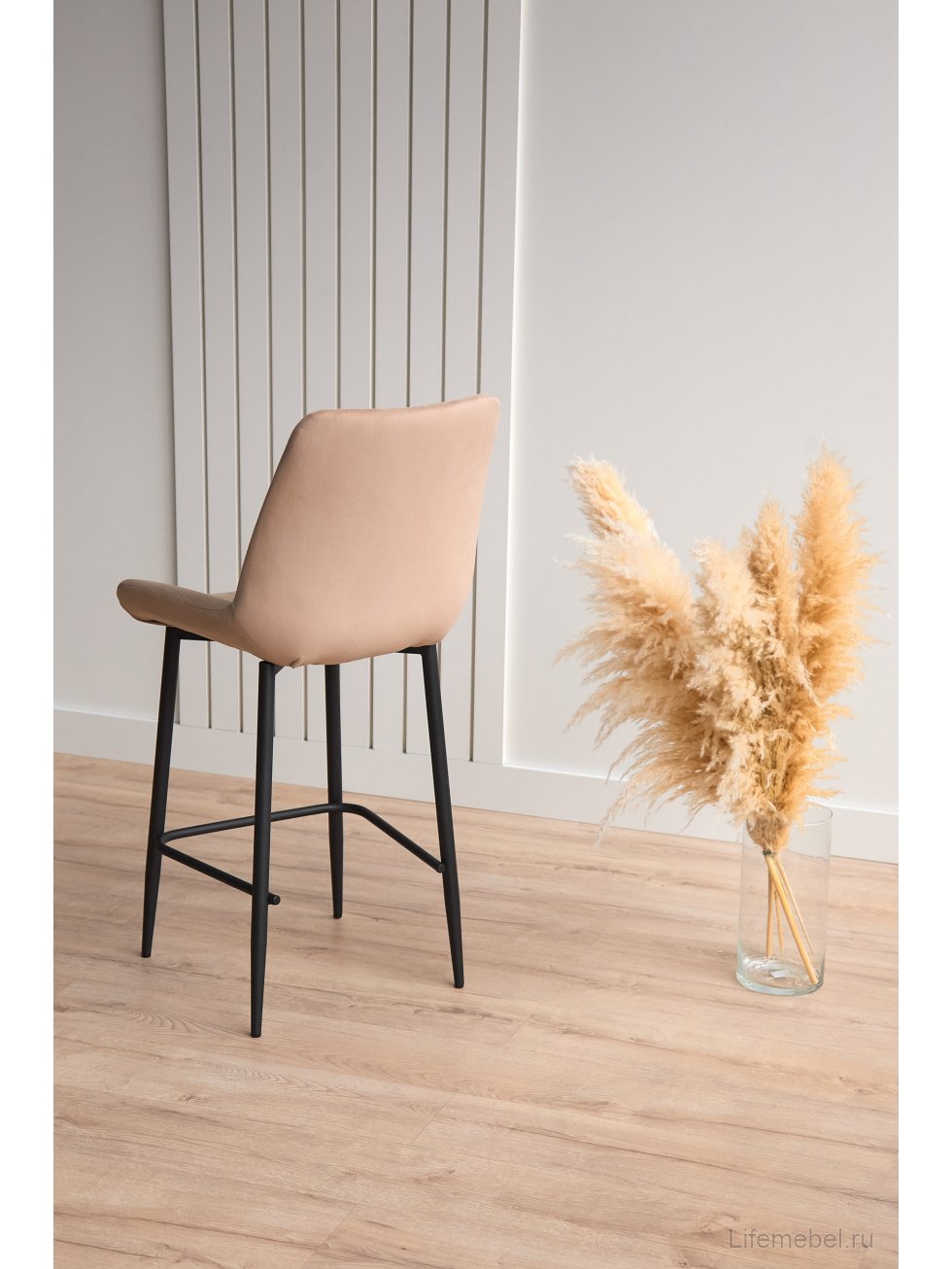 Полубарный стул Седа бежевый (zd 210) / черный