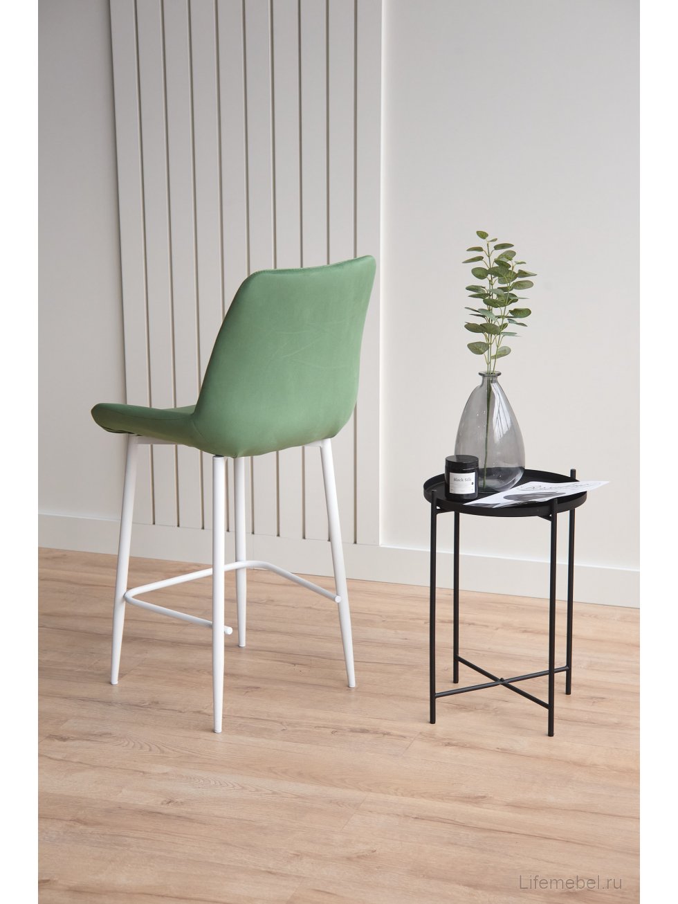 Полубарный стул Седа фисташковый (zd 651) / белый