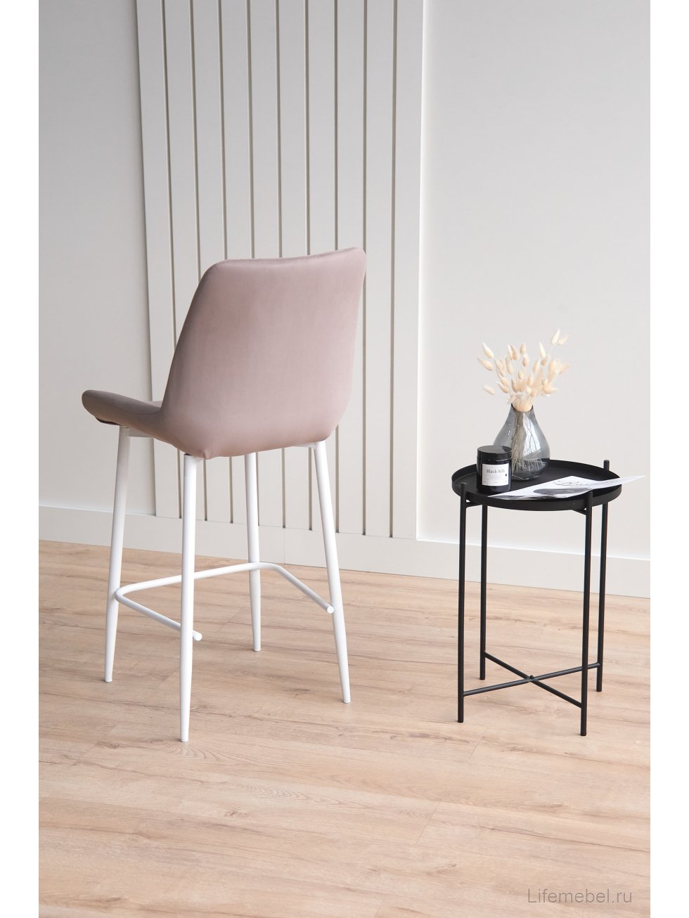 Полубарный стул Седа латте (zd 290) / белый