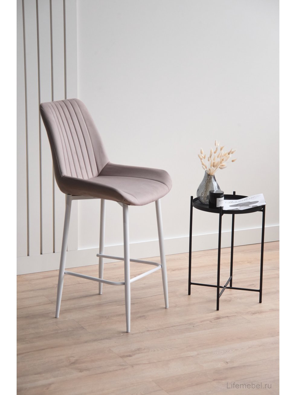 Полубарный стул Седа латте (zd 290) / белый