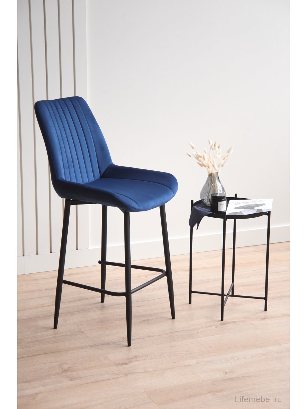 Полубарный стул Седа синий (zd 798) / черный