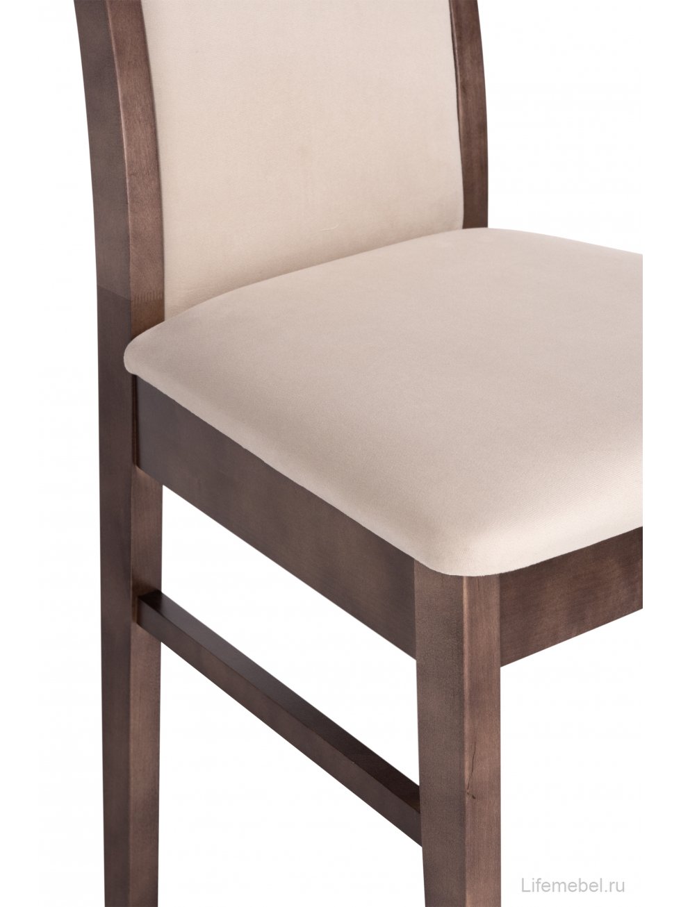 Деревянный стул Амиата бежевый / орех