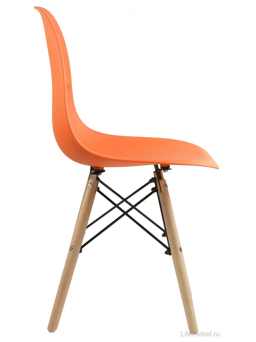 Пластиковый стул Eames PC-015 orange