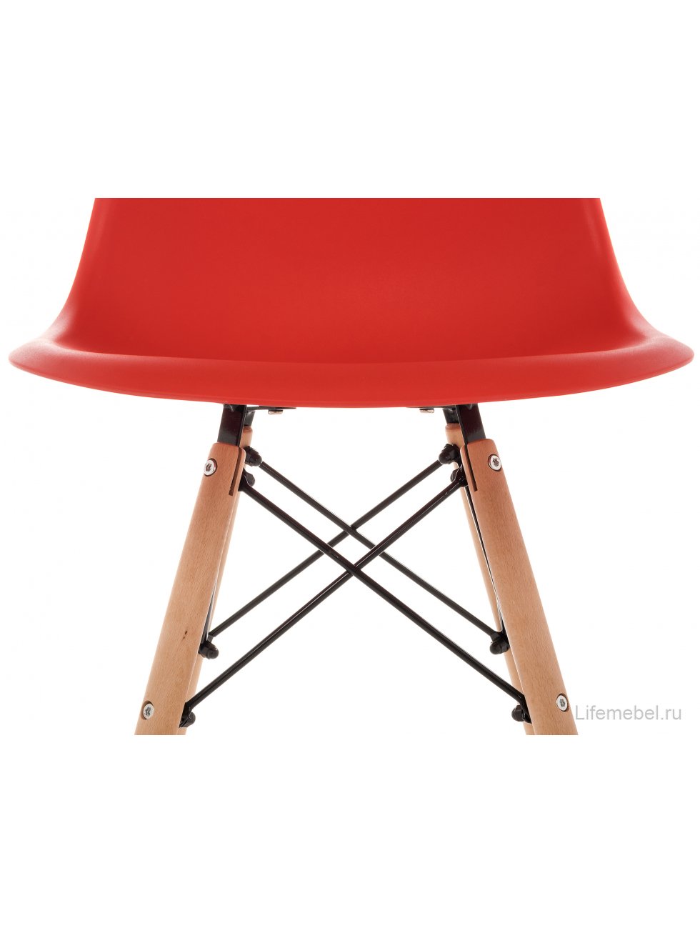 Пластиковый стул Eames PC-015 красный