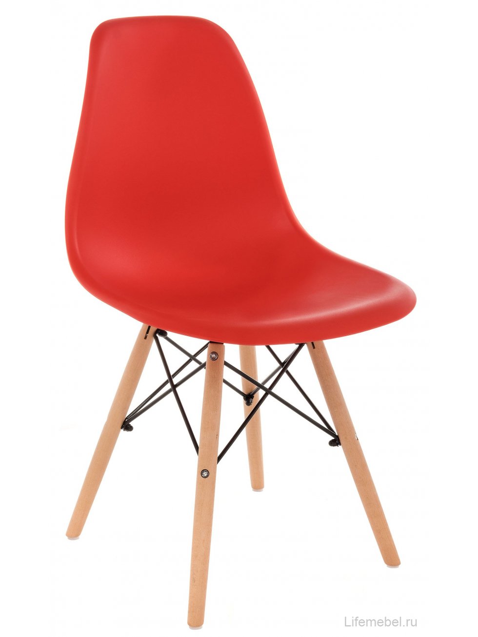 Пластиковый стул Eames PC-015 красный
