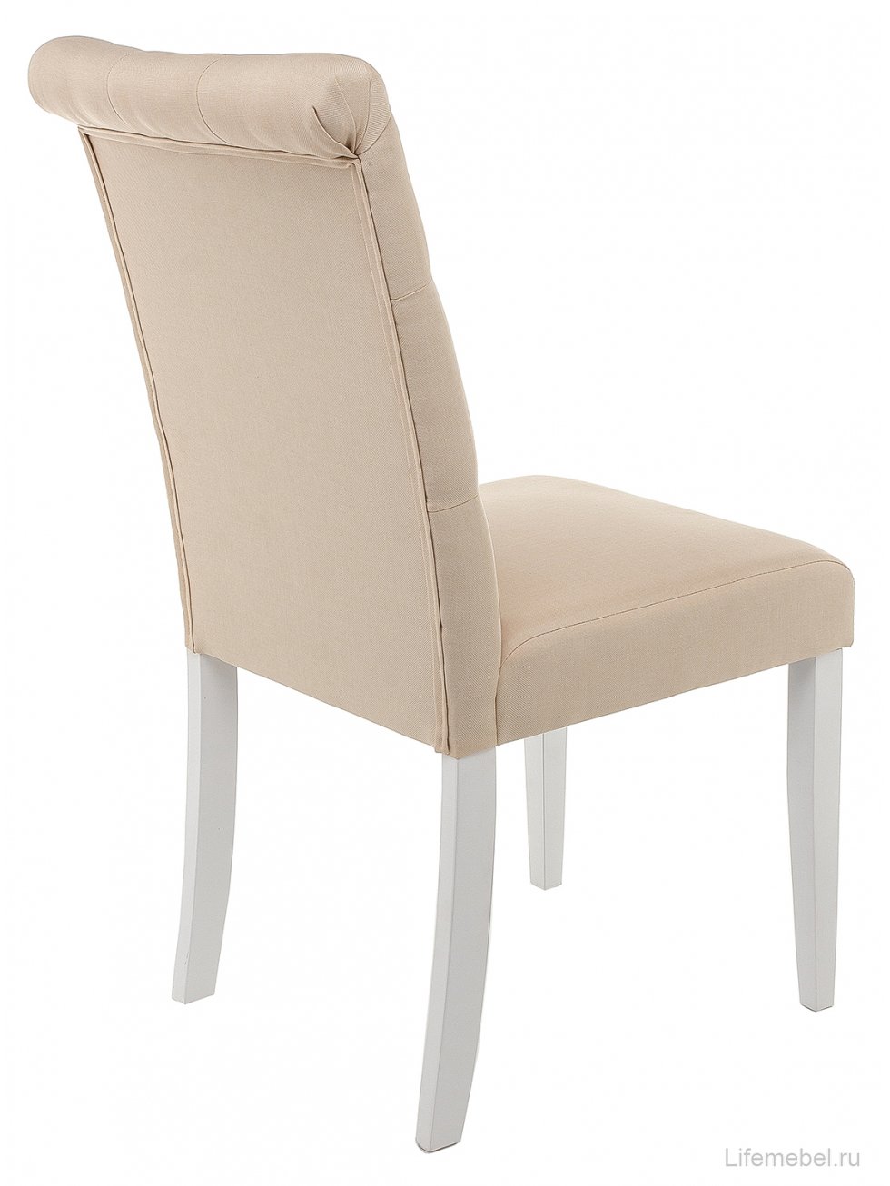 Стул Amelia white / fabric cream