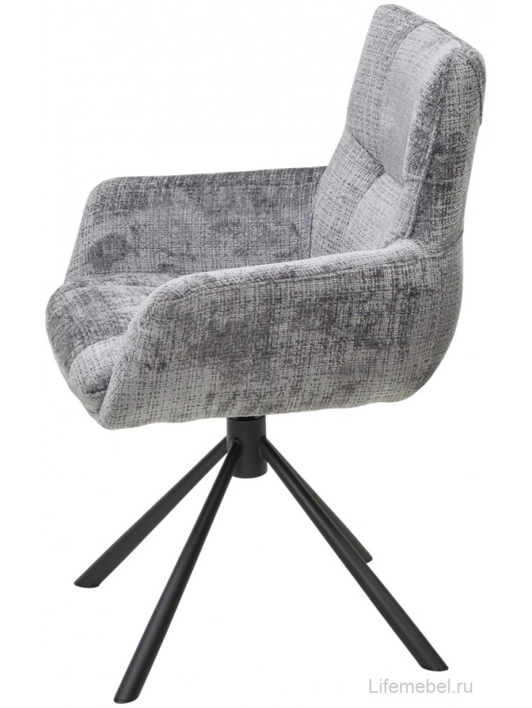Кресло Eilat серое / черное