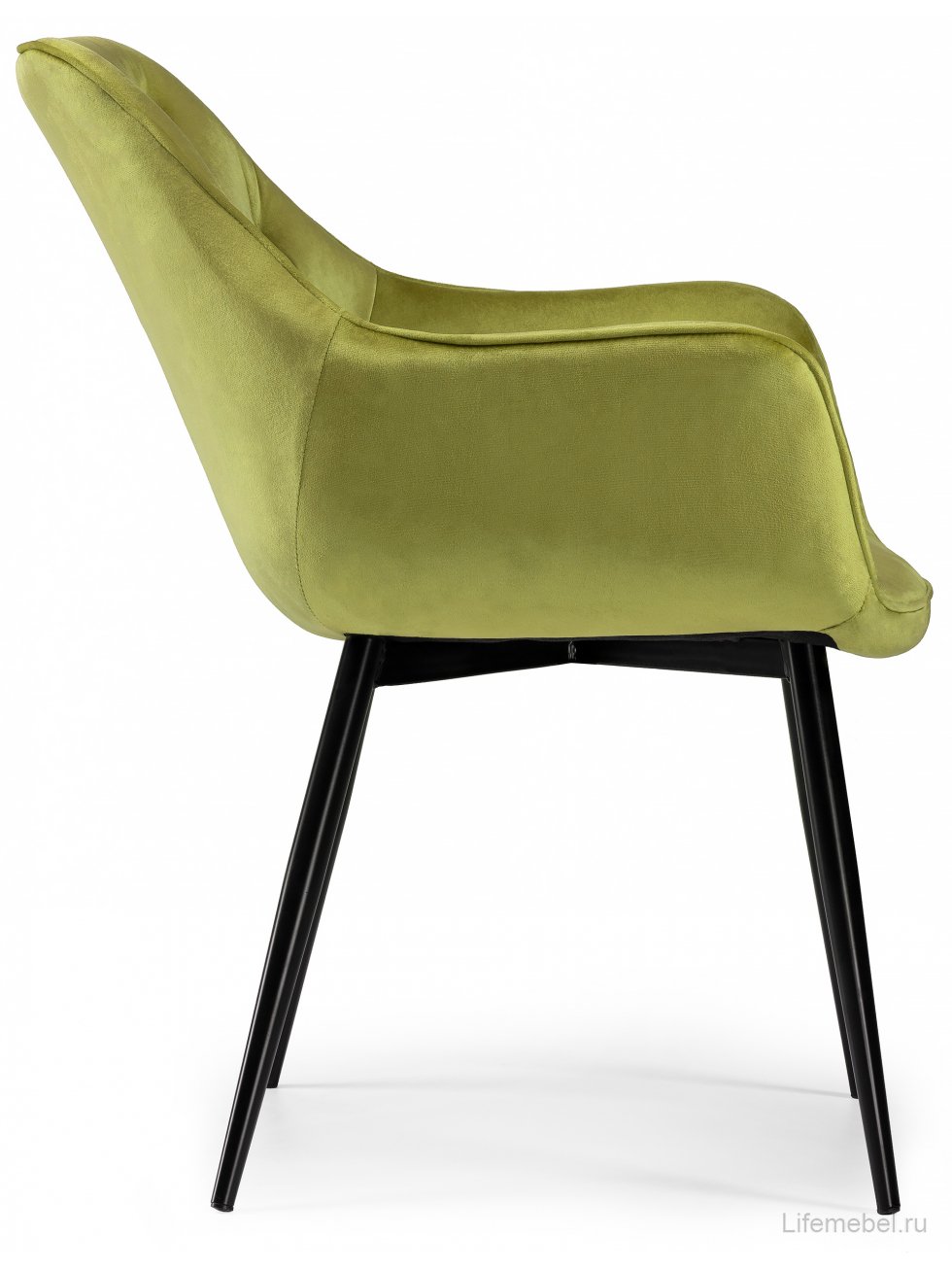 Стул на металлокаркасе Remo khaki / black