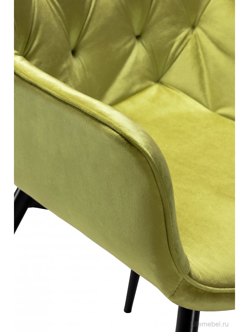 Стул на металлокаркасе Remo khaki / black