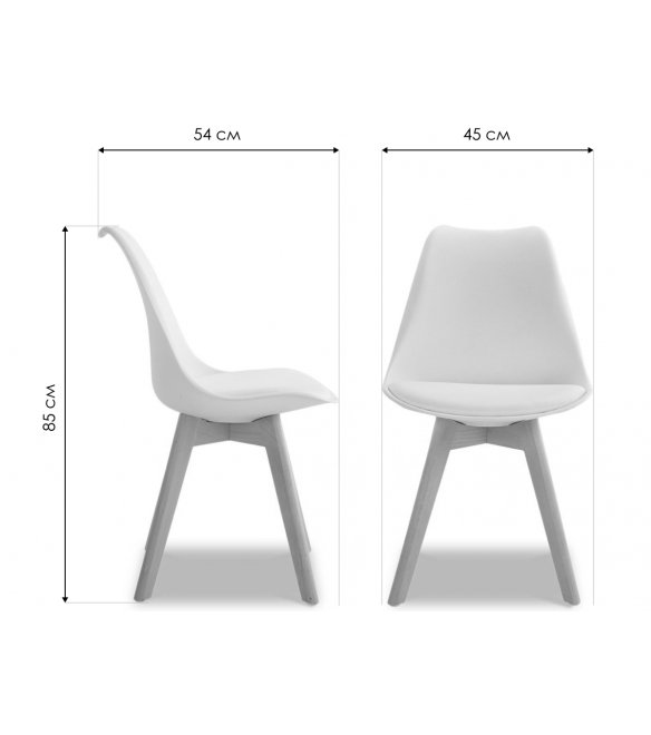 Деревянный стул Pioneer белый / деревянный Деревянный стул Pioneer белый / деревянный