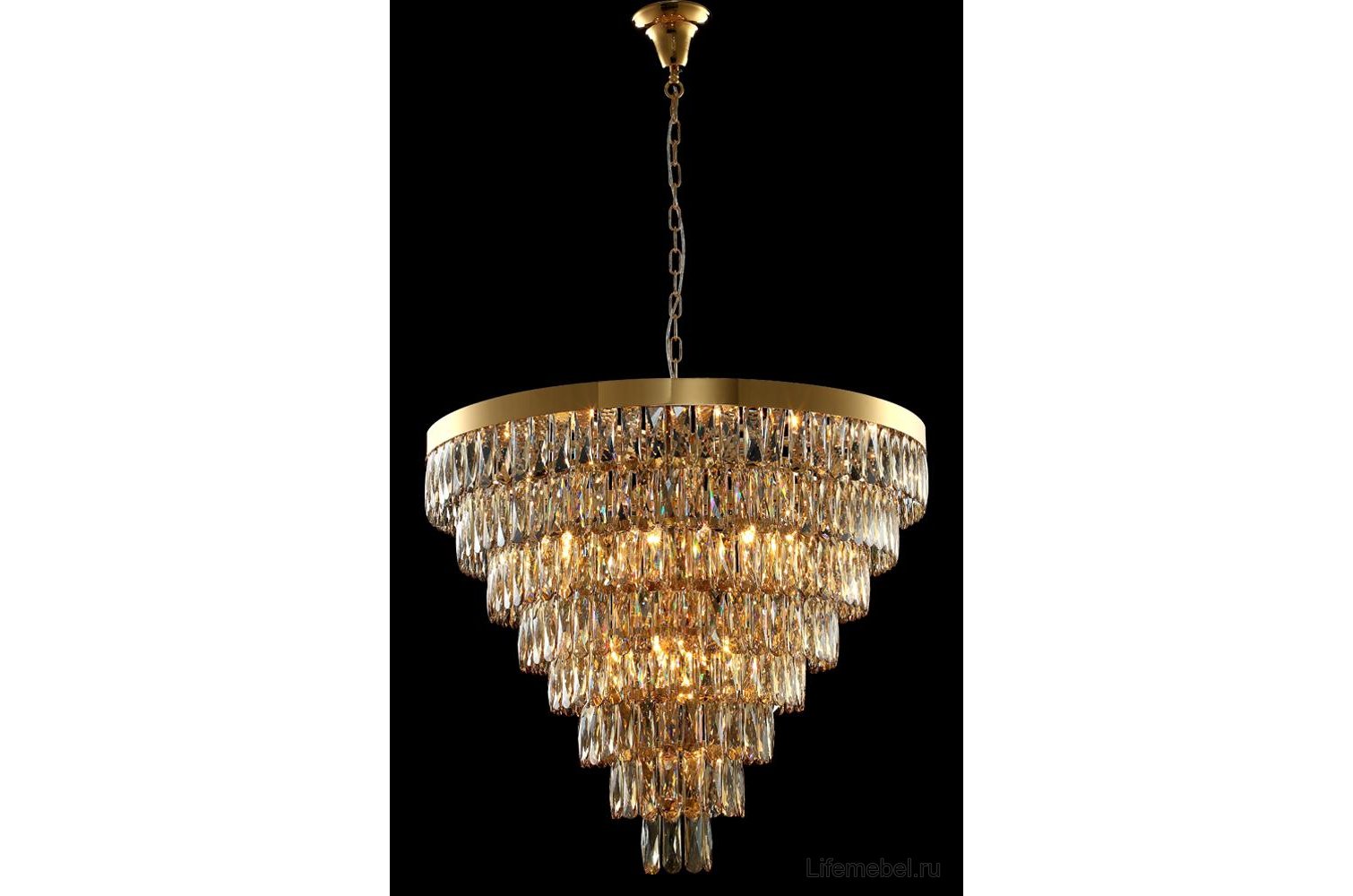 Подвесная люстра ABIGAIL SP22 D820 GOLD/AMBER