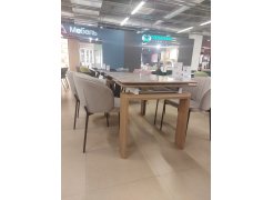 Стеклянный стол Давос белый / венге из шоурума 5