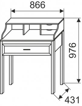 Туалетный столик Афродита 25 лиственница сибио