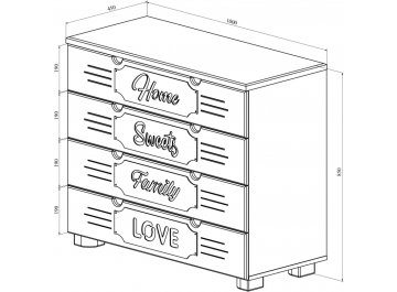 Комплект детской мебели Дримстар-005 комплектация 1