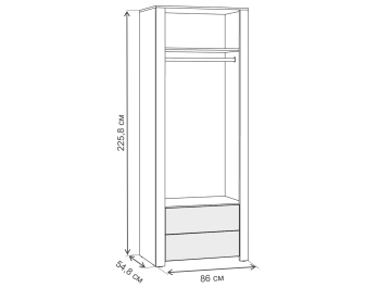 Комплект детской мебели Джастин комплектация 2